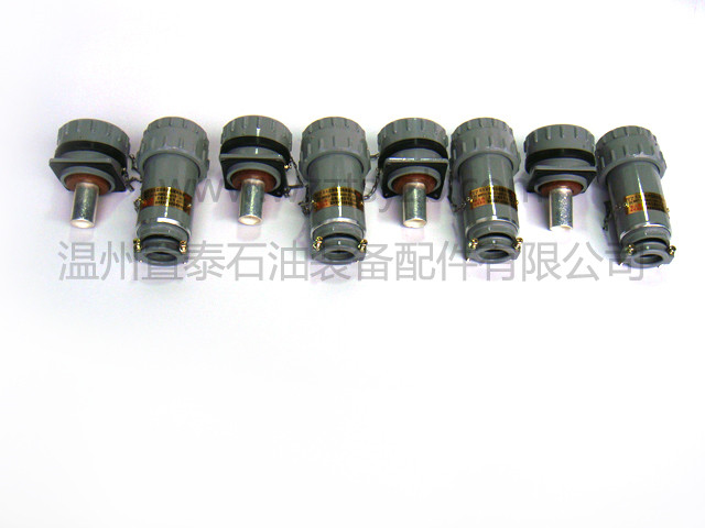 固定式无火花型大电流电缆连接器单芯插头插座